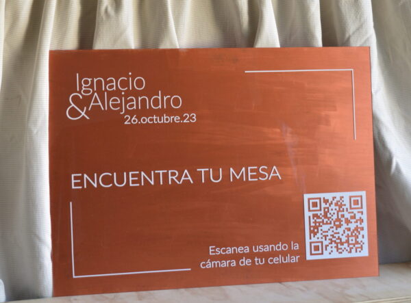 Cartel QR-code - Pintado a Mano