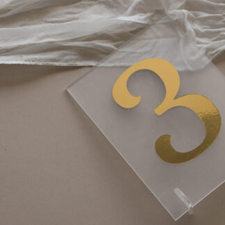 Número de Mesa - Acrílico + Vinilo