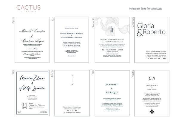 Invitación Semipersonalizada - Clásica - Imagen 9