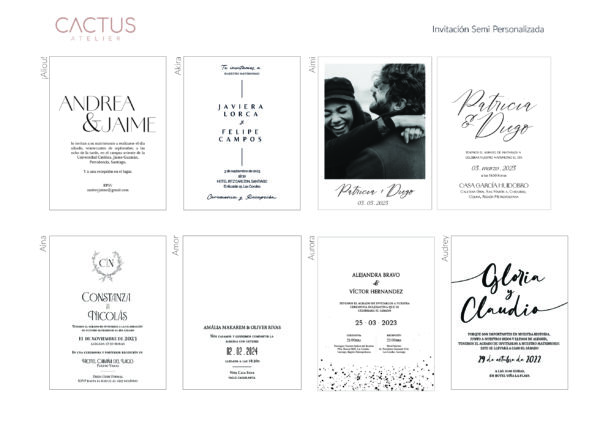 Invitación Semipersonalizada - Clásica - Imagen 8