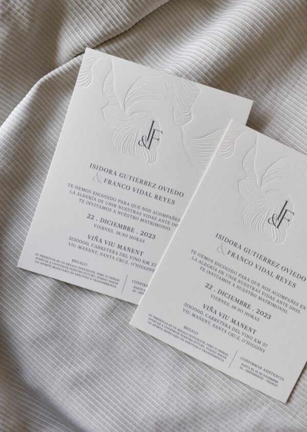 Invitación Semipersonalizada Bajo Relieve - Eco - Imagen 3