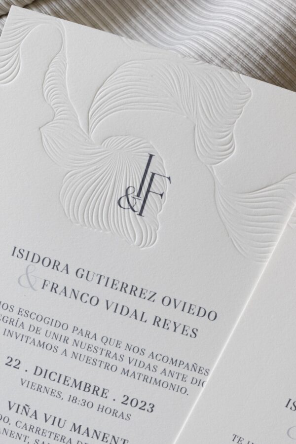 Invitación Semipersonalizada Bajo Relieve - Eco - Imagen 2