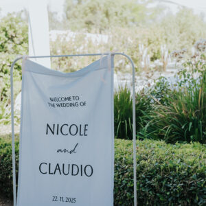 Cartel Bienvenida en Tela