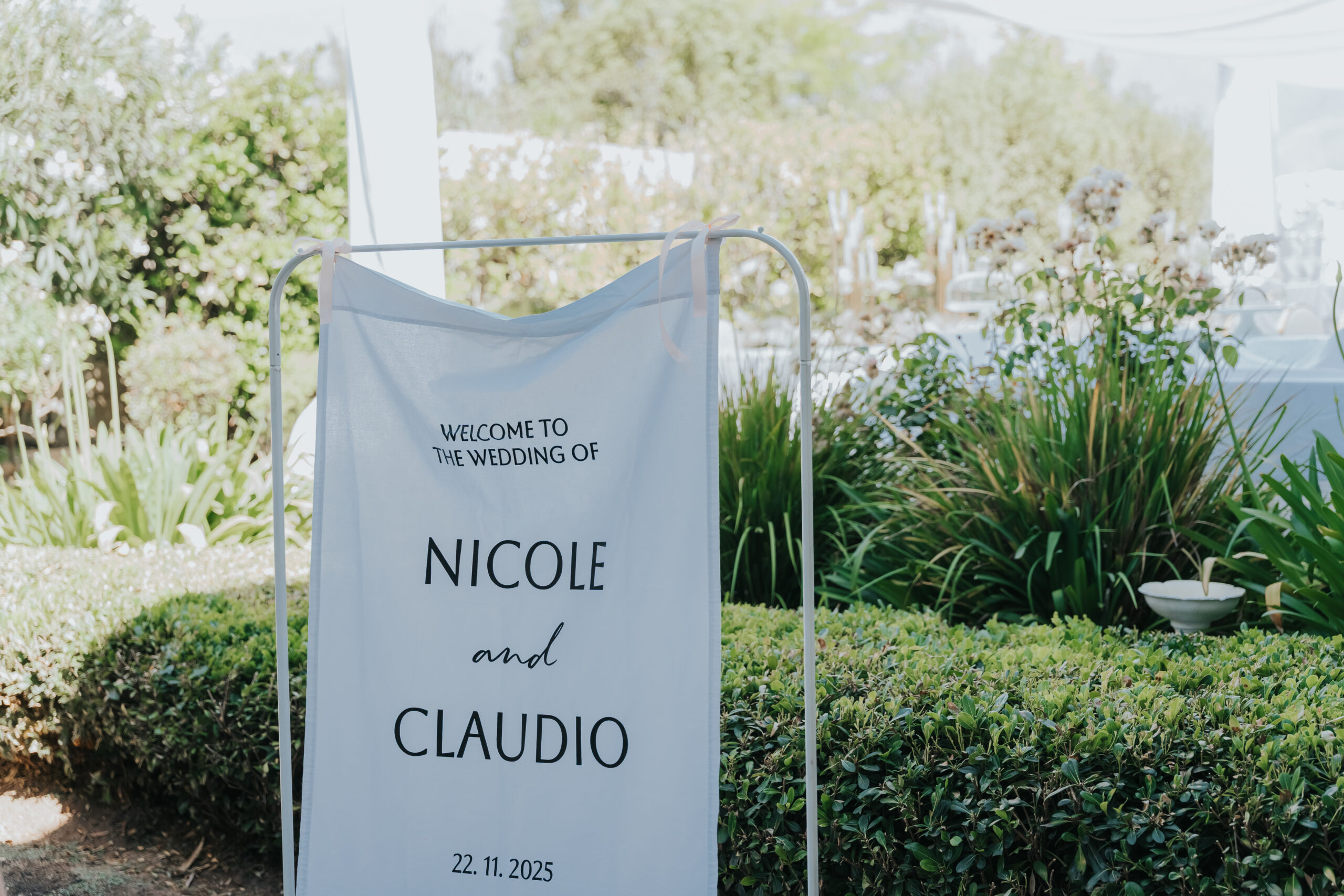 Cartel Bienvenida en Tela