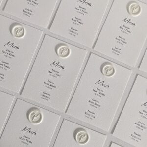 Menú + Sello de Cera