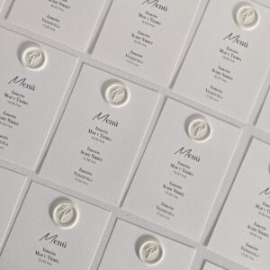 Menú + Sello de Cera