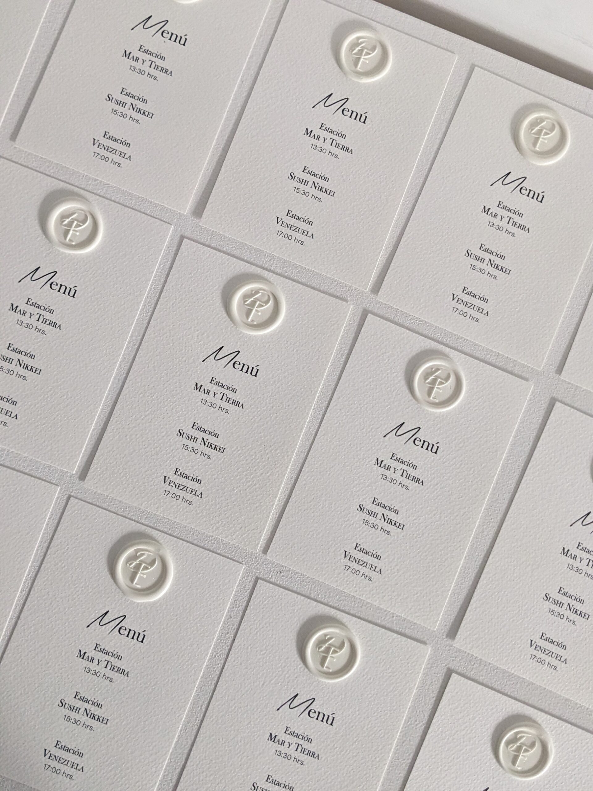 Menú + Sello de Cera