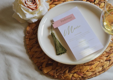 Papelería del Día B — menú de mesa